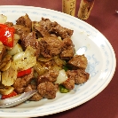 ラム肉の香辛料炒め